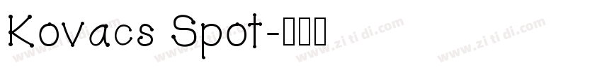 Kovacs Spot字体转换